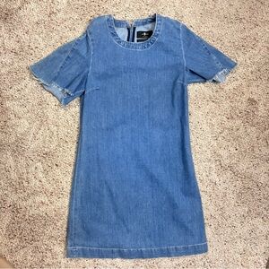 7 For All Mankind | Size XS | Medium Wash Denim Dress | Mini Dress Style